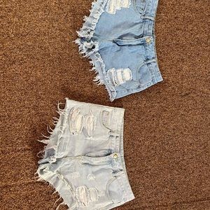 Jean shorts, size: L